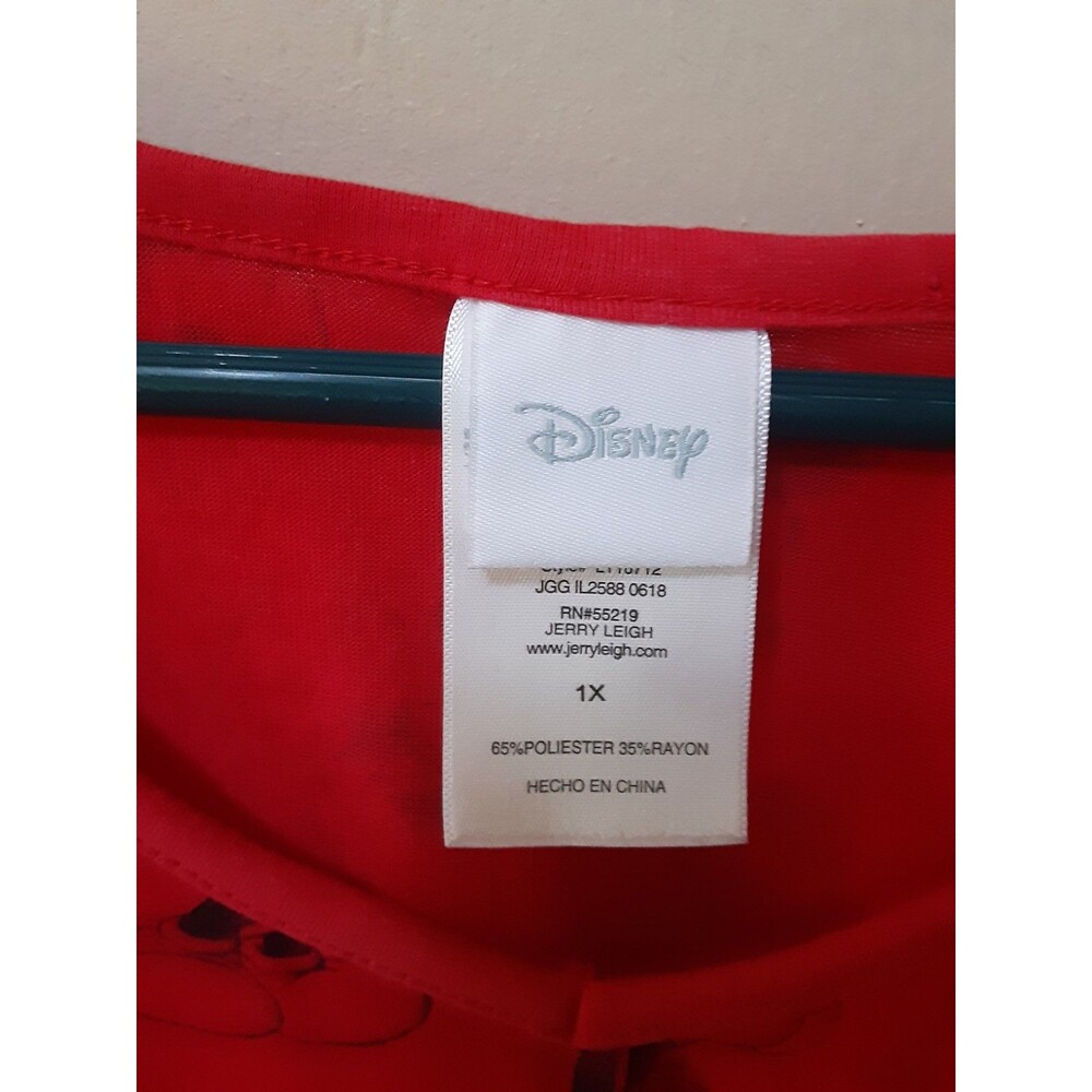 Disney Mickey Mouse graphic 1x T-shirt red Mickey - Picture 3 of 13